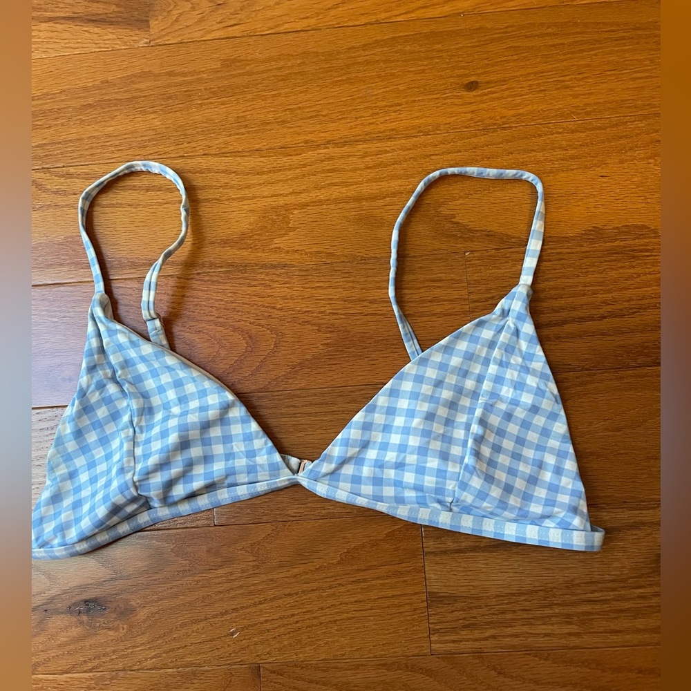 Plaid bikini top
